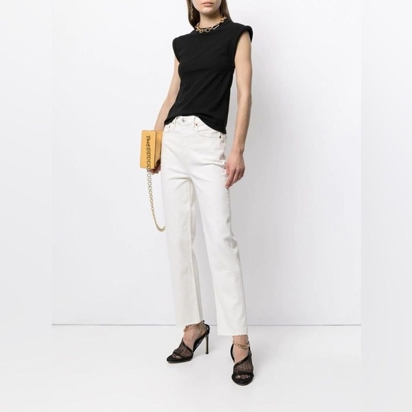 NEW Re/Done 70s Stove Pipe High Rise Straight Ankle Jeans - size 26
Waist: 14” - Picture 3 of 8